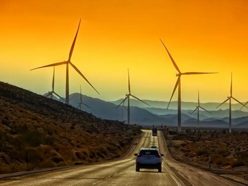 California wind turbines