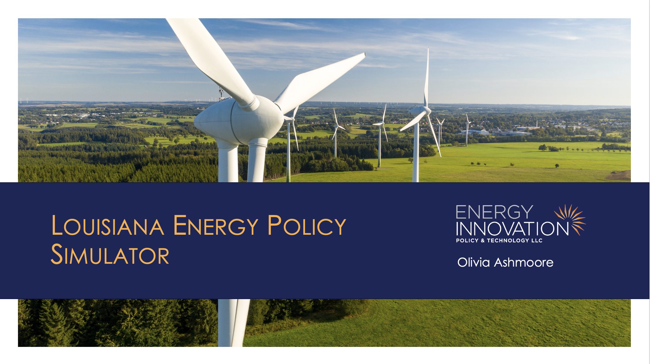 Louisiana Energy Policy Simulator Launch - Energy Innovation: Policy ...