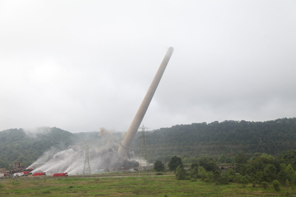 Demolition of Burger Coal Power Plant