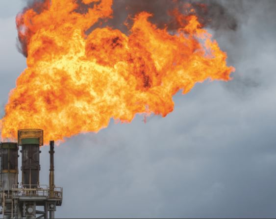 Natural gas flaring