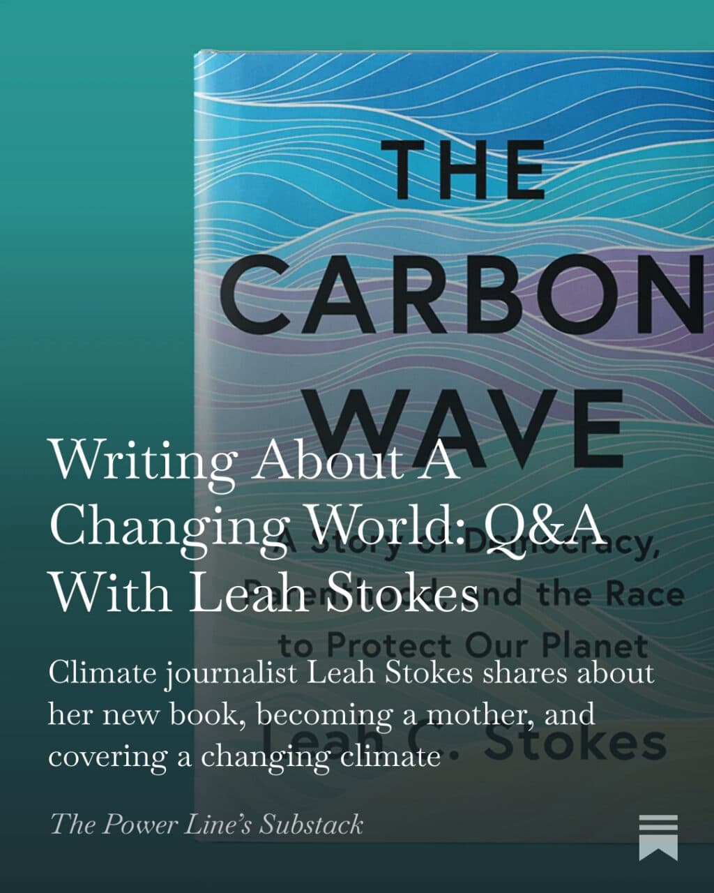 Writing About A Changing World: Q&A With Leah Stokes