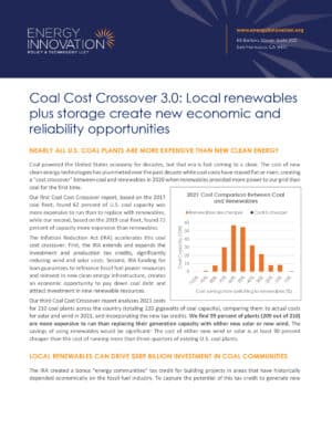 The Coal Cost Crossover 3.0 • Energy Innovation