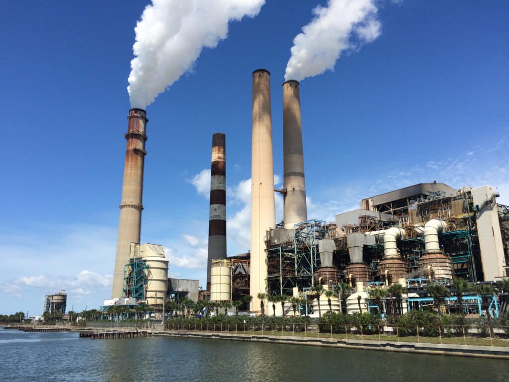 Big Bend coal-fired power plant in Apollo Beach, Florida, U.S.A., Shutterstock ID#1154093548